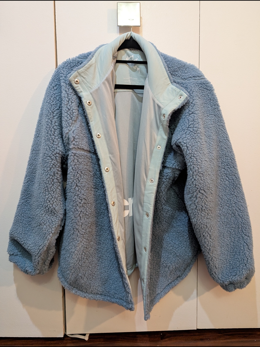 NWT Outdoor Voices Candy Fleece Snap Jacket Fleece Teddy Sherpa